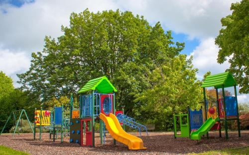Children's play area at Lakes and Craters Holiday Park