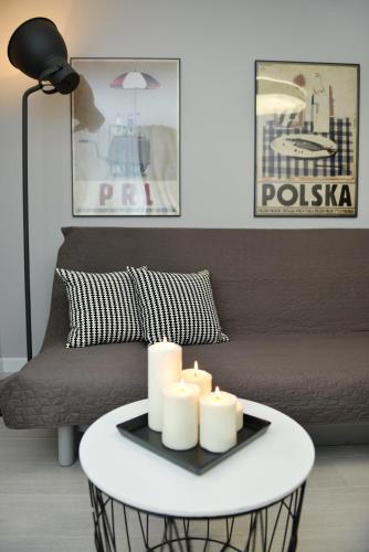 Χώρος καθιστικού στο Apartamenty TOP Garbary