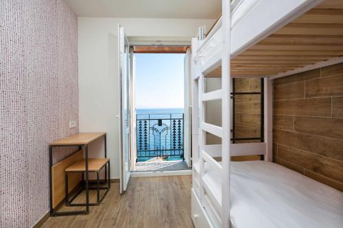 Cama ou camas em um quarto em Hostel Link