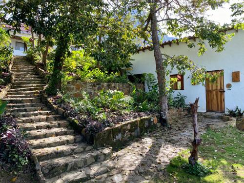Zahrada ubytování Mundo Nuevo Eco Lodge