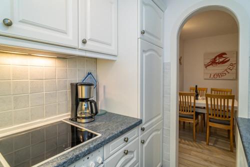 Kuchyň nebo kuchyňský kout v ubytování Falkennest 1