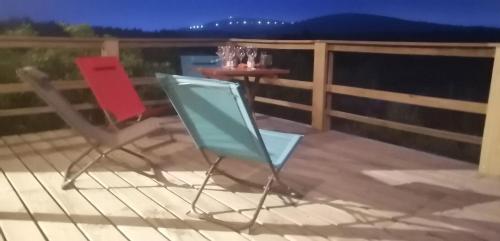 Balkón nebo terasa v ubytování Charrua de Punta colorada
