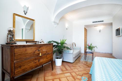 Katil atau katil-katil dalam bilik di B&B Ercole di Amalfi