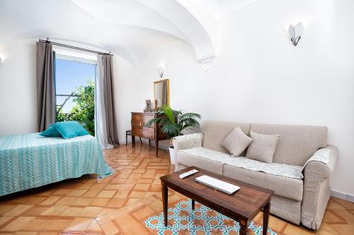 Katil atau katil-katil dalam bilik di B&B Ercole di Amalfi