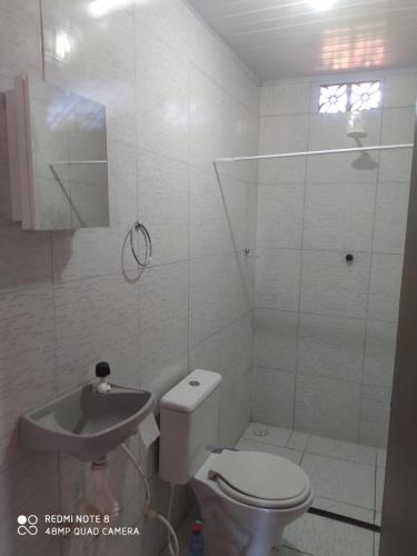 Koupelna v ubytování Casa Japa Beach