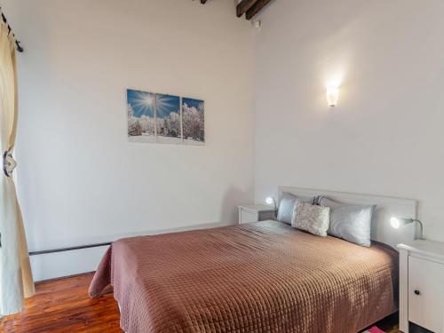 Ένα ή περισσότερα κρεβάτια σε δωμάτιο στο Andu's Chalet Azuga