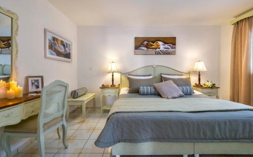 Postel nebo postele na pokoji v ubytování Agrimia Holiday Apartments