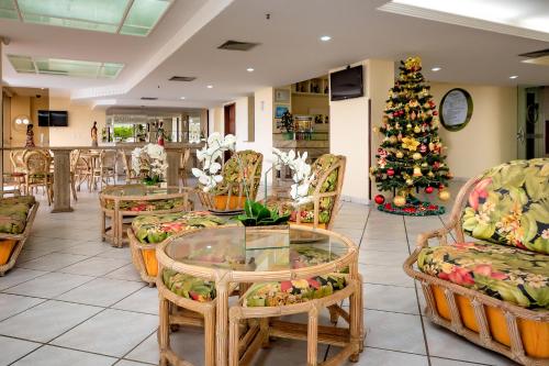 Ruang duduk di Yak Beach Hotel Ponta Negra