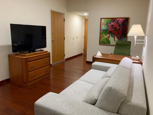 TV o dispositivi per l'intrattenimento presso Hotel Villa Florida Puebla
