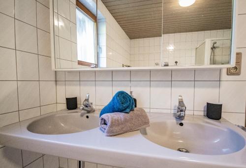 Kúpeľňa v ubytovaní Ferienwohnung mit Terrasse