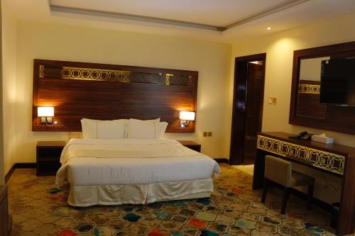Katil atau katil-katil dalam bilik di Central Park Hotel Bisha