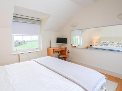 Ένα ή περισσότερα κρεβάτια σε δωμάτιο στο Horizon