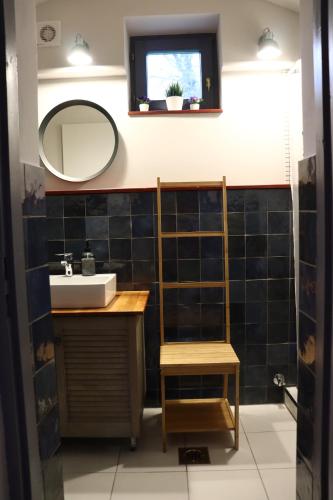 Koupelna v ubytování Levendula vendégház