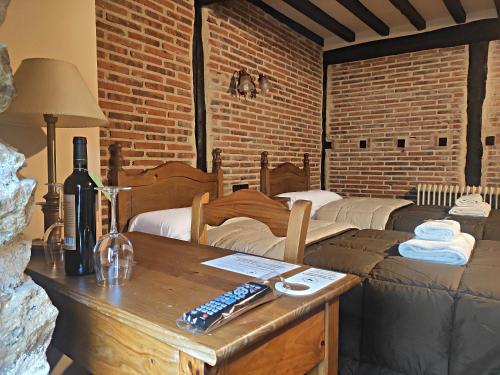 Χώρος καθιστικού στο Posada de Candelario
