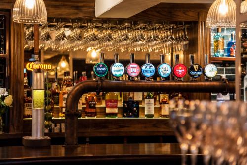 The lounge or bar area at The Queen's Arms 