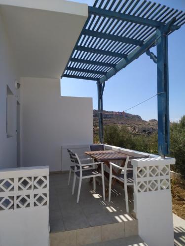 En balkong eller terrasse på Albatros Studios & Apartments