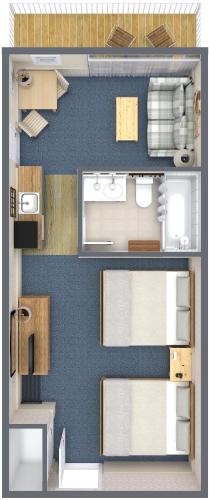 a rendering of a room with at Country Inn at Camden Rockport in Rockport