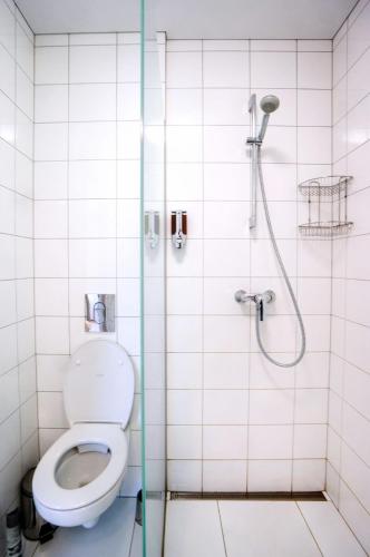 パランガにあるŠarkutėのシャワーとトイレ付きのバスルーム