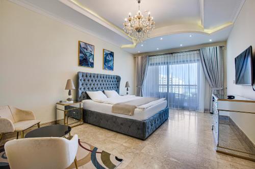 Postel nebo postele na pokoji v ubytování South & North Residence Palm Jumeirah