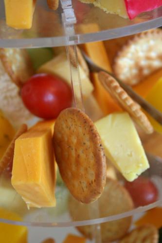 a bunch of different types of cheese and crackers at The Estuary Hotel & Spa in Port Edward