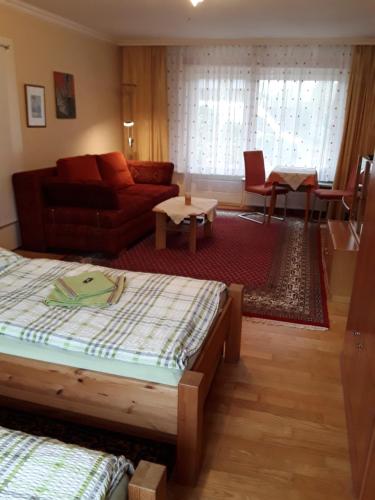 Posezení v ubytování Sasishaus