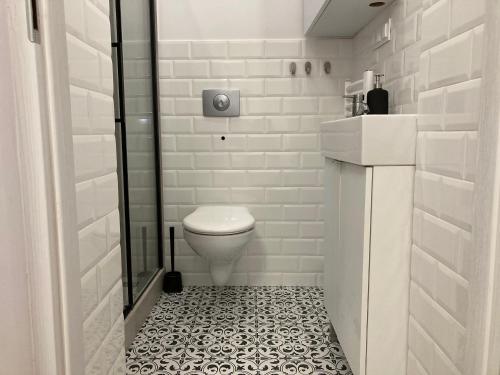 Koupelna v ubytování Duo 1 Debniki Apartment