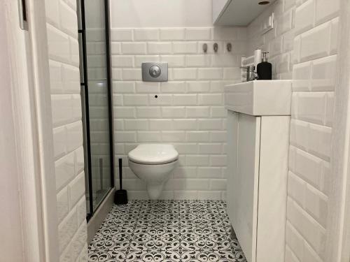 Kúpeľňa v ubytovaní Duo 1 Debniki Apartment