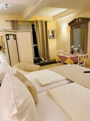 Ένα ή περισσότερα κρεβάτια σε δωμάτιο στο Park Apart Hotel Gatower Str.