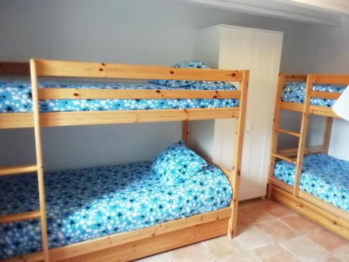 a bunk bed room with two bunk beds at Casa Carlota in Cabó