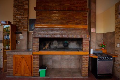 Dapur atau dapur kecil di Abraham Complejo Turístico