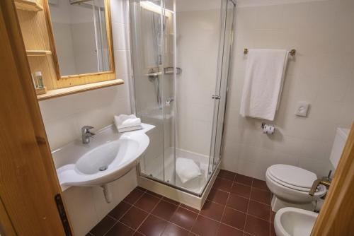 Kúpeľňa v ubytovaní Appartamenti Dolomiti con wellness