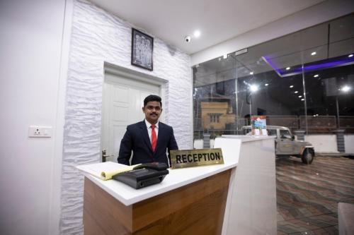 Lobbyn eller receptionsområdet på Jyothis Retreat