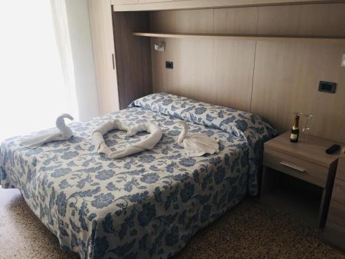 Hotel Zurigoにあるベッド