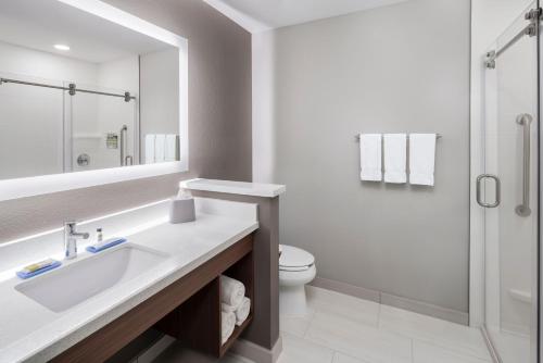 a bathroom with a sink and a toilet at Holiday Inn Express & Suites - Odessa I-20 by IHG in Odessa