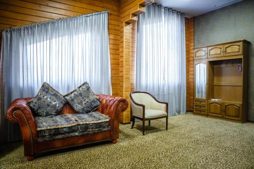 Χώρος καθιστικού στο Guest House Chalet