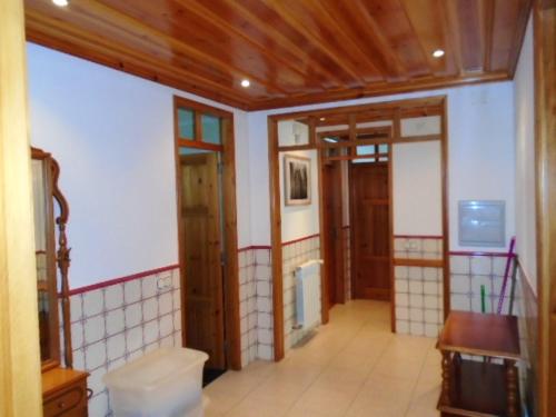 a room with a bathroom with a toilet in it at 2 bedrooms villa at Pataias 700 m away from the beach with sea view private pool and enclosed garden in Pataias