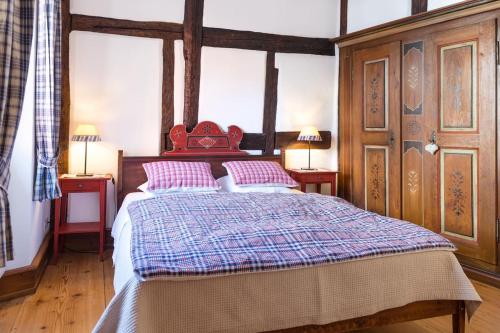 Кровать или кровати в номере Maison de 2 chambres avec wifi a Kientzheim