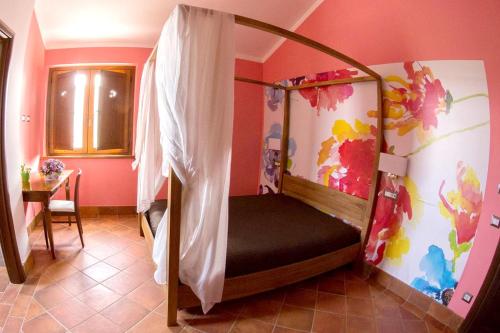 a bedroom with a bunk bed in a room at Exquisite Retreat in Segni in Colleferro