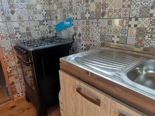 Η κουζίνα ή μικρή κουζίνα στο Lo de Iara