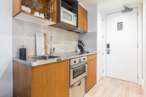 A kitchen or kitchenette at Quiet Newly Renovated Getaway