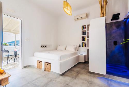 Posteľ alebo postele v izbe v ubytovaní Galanis Sweet Home Milos