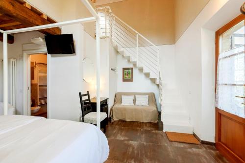 Ένα ή περισσότερα κρεβάτια σε δωμάτιο στο Agriturismo Apparita