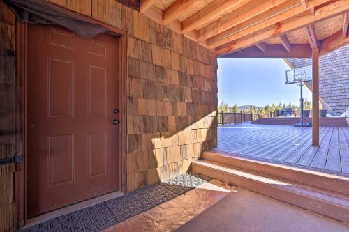 a door on the side of a building at Big Family Fun! Mtn Cabin Between Bryce and Zion in Long Valley Junction