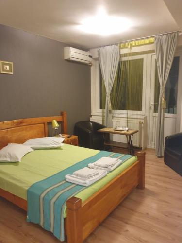 Postel nebo postele na pokoji v ubytování SC Afitos SRL
