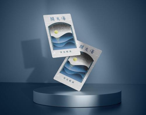 a rendering of a book holder with a picture of the ocean at 綠島 閱光海背包輕旅 體驗自潛 導潛 船票代訂Readingbackpack in Green Island