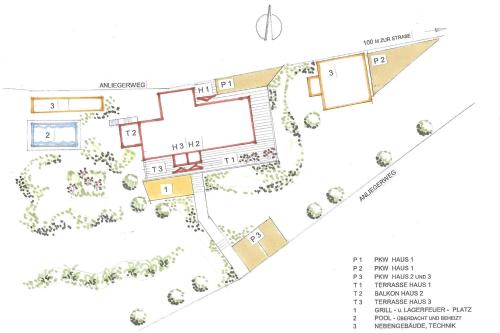 Pelan lantai bagi Ferienhaus Belvedere