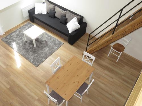 Гостиная зона в Apartman Honey