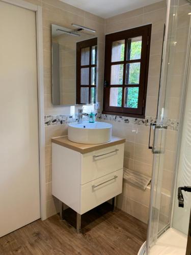 Koupelna v ubytování Maison Normande de Caractère A Colombages