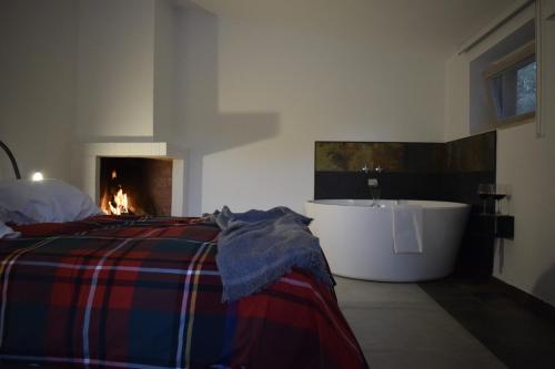 Ένα ή περισσότερα κρεβάτια σε δωμάτιο στο Casa Ziazì Room e Nature
