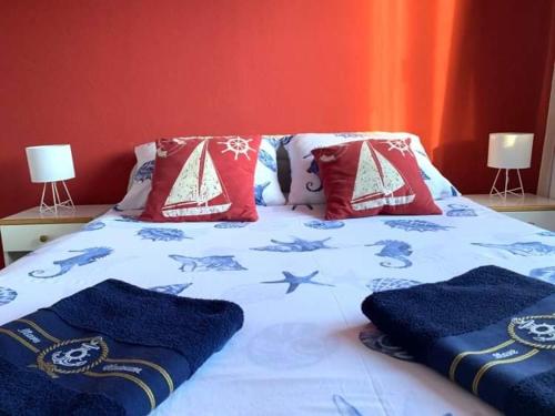 Katil atau katil-katil dalam bilik di Fresh Apartments Dar Orlic